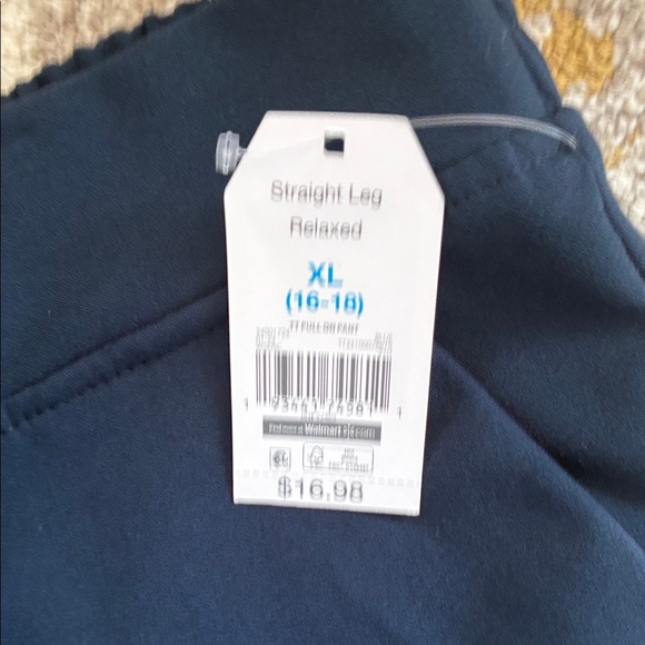 Time and Tru Women's Classic Navy  Pants - Picture 3 of 8